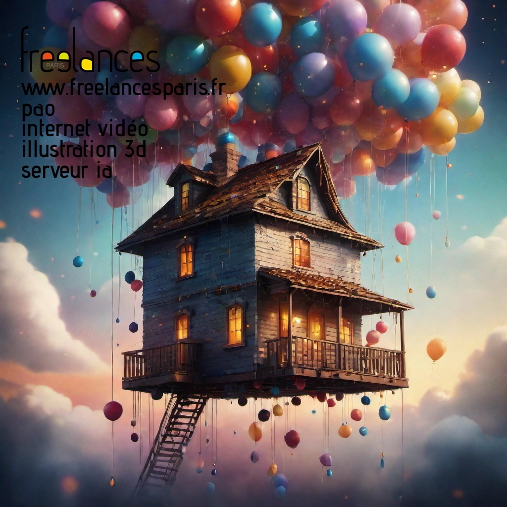 Pao mise en page internet vidéo illustration 3d serveur IA générative AI freelance paris studio de création magazines mq1ghyr0